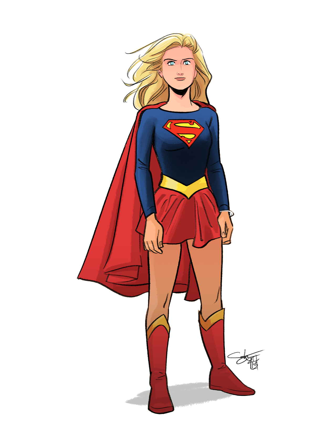 Supergirl Old Style Comickergirls Art