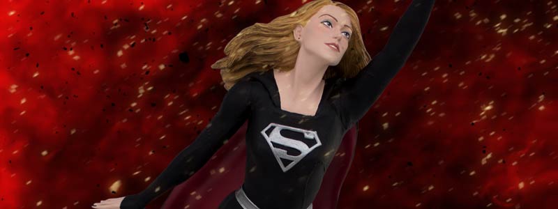 Exclusive SDCC Dark Supergirl Statue